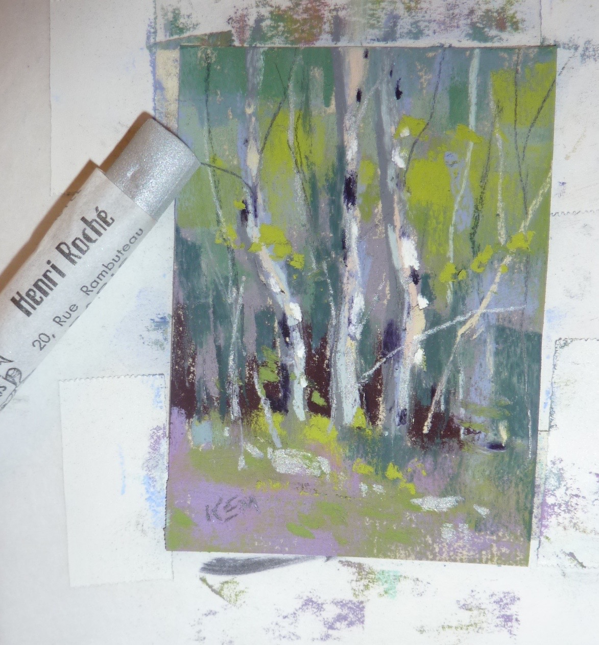 Painting My World Adding a Metallic Touch...with Henri Roche Pastels