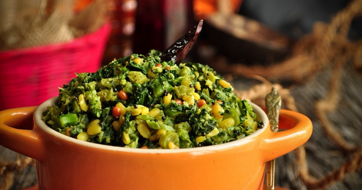 Life Scoops Broccoli Rabe Kootu / Broccoli Rabe (Rapini) with Coconut