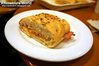 Glazed Ham with Apricot Spread on Multi-grain Bread at Starbucks