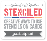 Stenciled Online Card Class