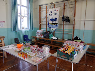 halloween disco tuck shop candy in school gym assembly hall