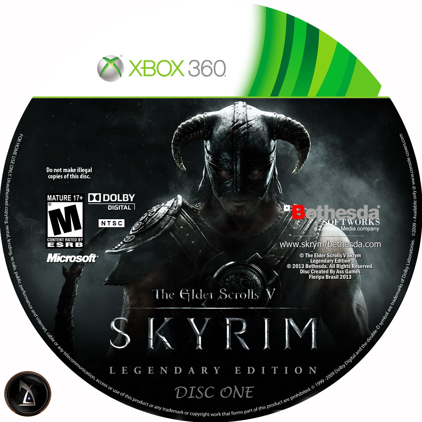 SKYRIM LEGENDARY EDITION XBOX 360 ISO Wroc?awski Informator Wroc?aw, Wroclaw