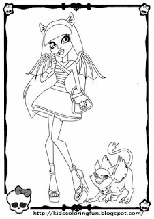 Monster High Rochelle Goyle Coloring Page
