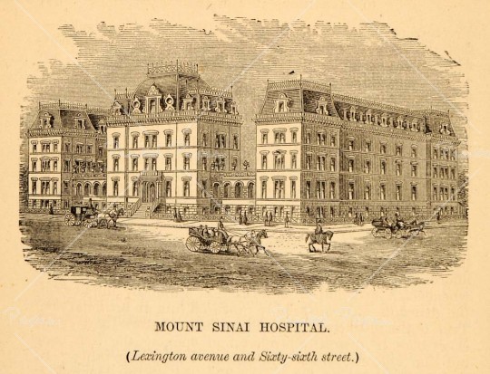 New York History Geschichte Mount Sinai Hospital