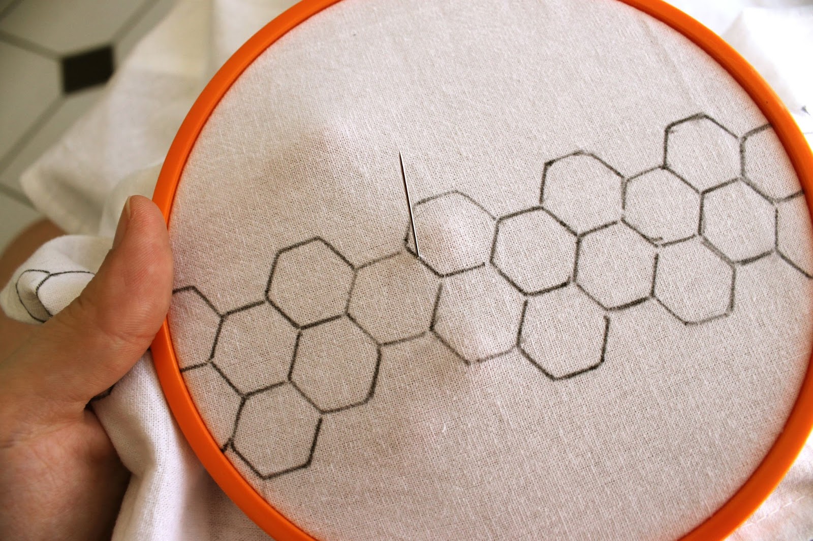 Ladyface Blog DIY Embroidered Tea Towel