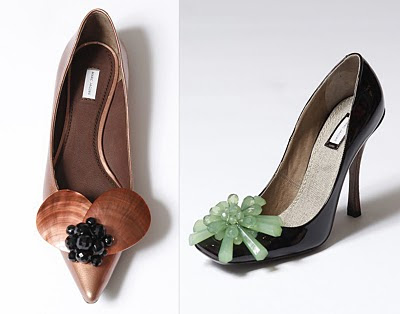 Adornos de zapatos con pendientes en Recicla Inventa