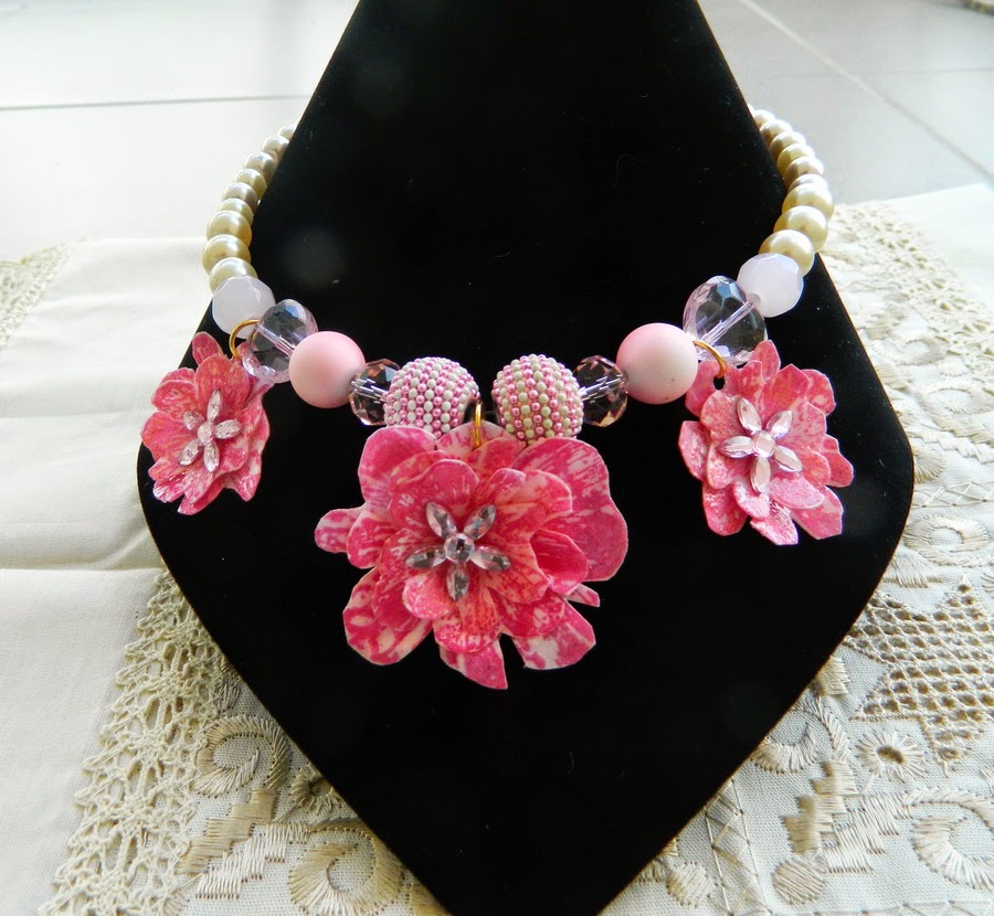 Resin Crafts Hand Stamped Resin Covered Necklace