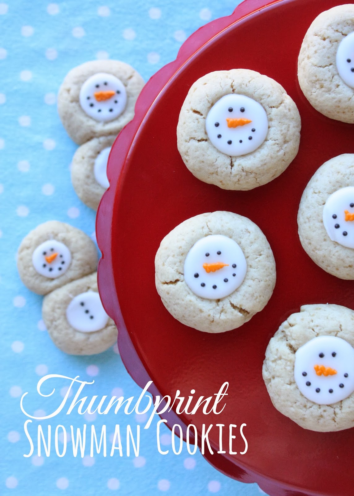 Thumbprint Snowman Cookies Recipe In Katrina's Kitchen