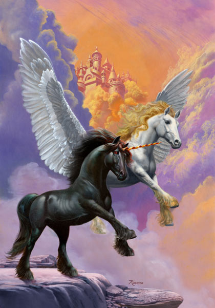 unicorns with wings. unicorns with wings