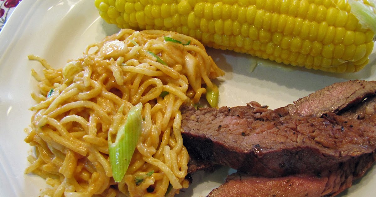 Flank Steak with Spicy Peanut Noodles