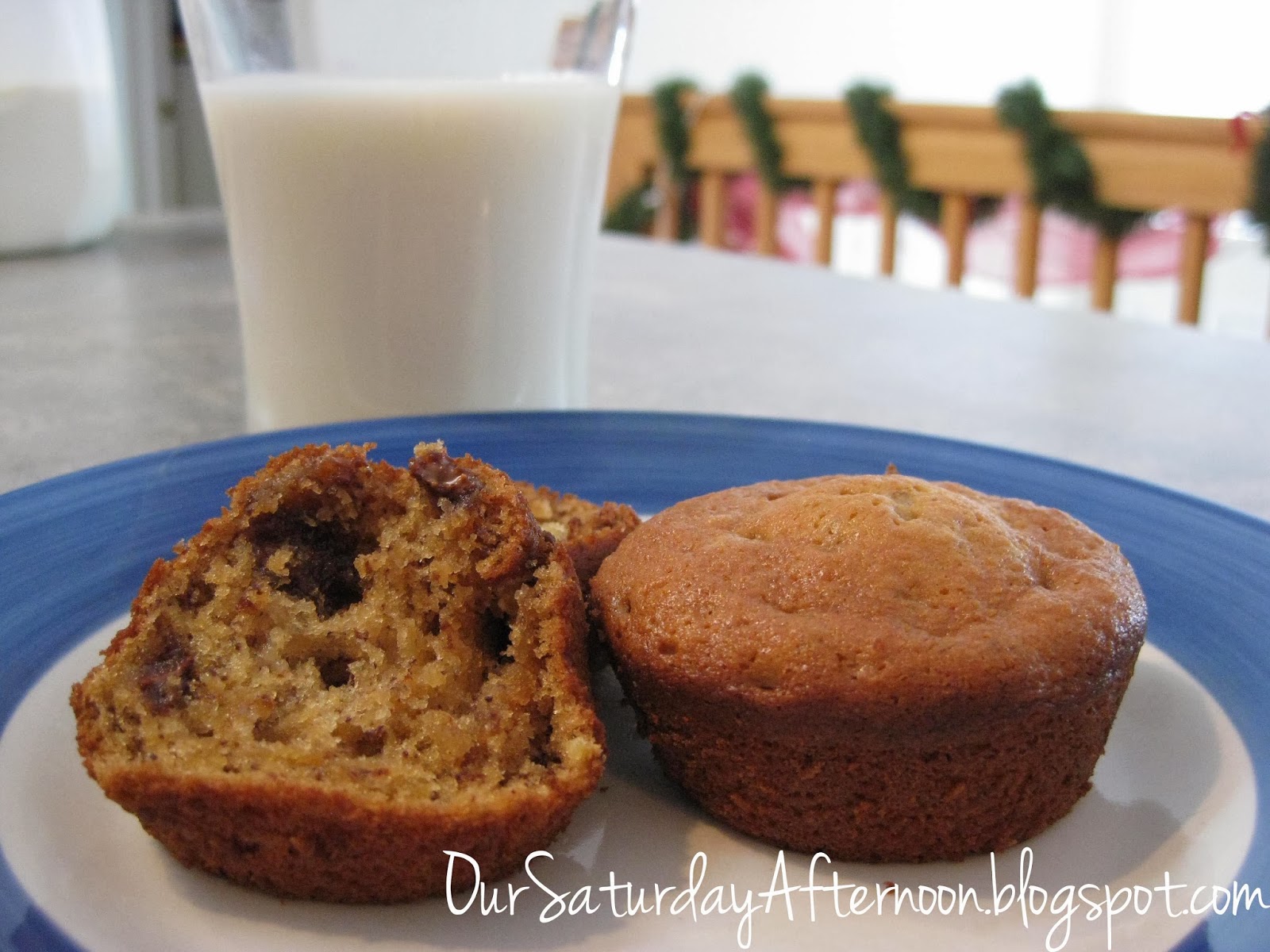 Saturday Afternoon Sour Cream Banana Nut Muffins