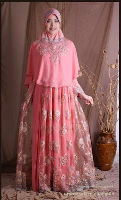 20 Contoh Model Baju Pengantin Muslim Pink Kumpulan 20 Contoh Model Baju Pengantin Muslim Pink Kumpulan