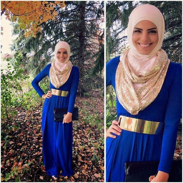Robe soirée pour femme voilée pas cher Hijab mode