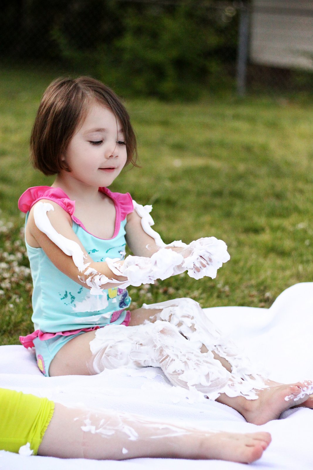A Peakin To Our Lives a shaving cream party!