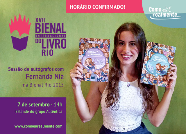 Como eu realmente Volume 2 Fernanda Nia Editora Nemo Autógrafo Bienal do Livro RJ Como eu realmente Volume 2 Fernanda Nia Editora Nemo Autógrafo Bienal do Livro RJ
