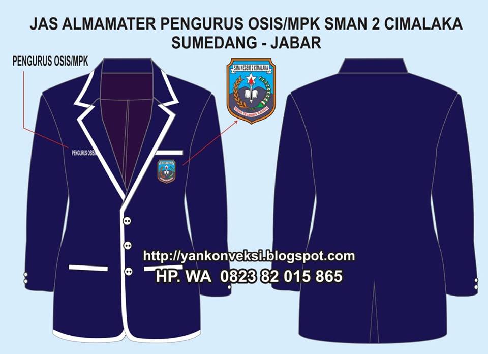 JAKET ALMAMATER OSIS MPK SMA