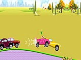 Permainan Barbie Balapan Mobil