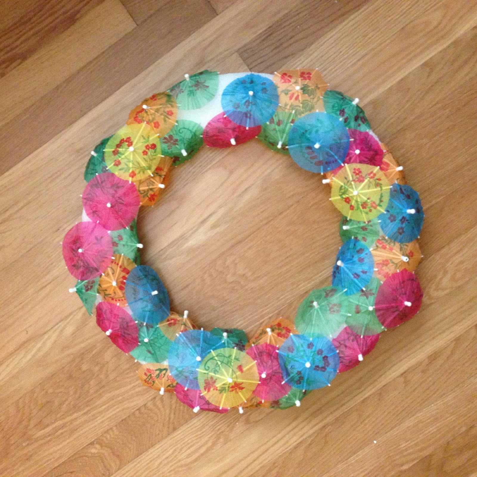 Mrs Crafty Adams How to Make a Paper Umbrella Wreath