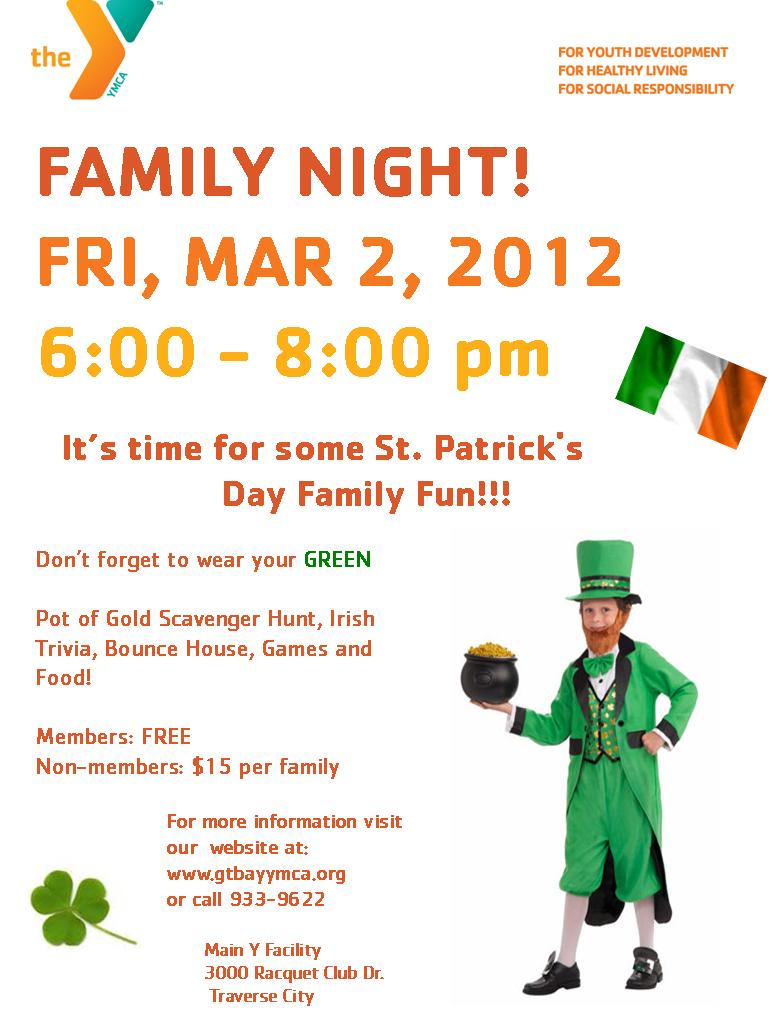 family night flyer template