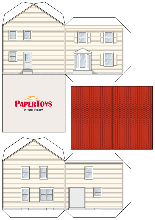 maket evler kagittan hazir maket ev