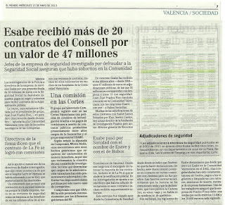 ESABE SOBORNO A DIRECTIVOS PARA CONSEGUIR CONTRATOS PÚBLICOS ( LA FE DE CAMPANAR ) IMPLICAN A ELOY JIMENEZ Esabe+-+sobornos+-+Mundo