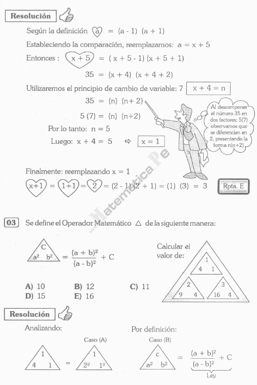 OPERADORES MATEMÁTICOS EJERCICIOS RESUELTOS-CUARTO DE SECUNDARIA PDF OPERADORES MATEMÁTICOS EJERCICIOS RESUELTOS-CUARTO DE SECUNDARIA PDF