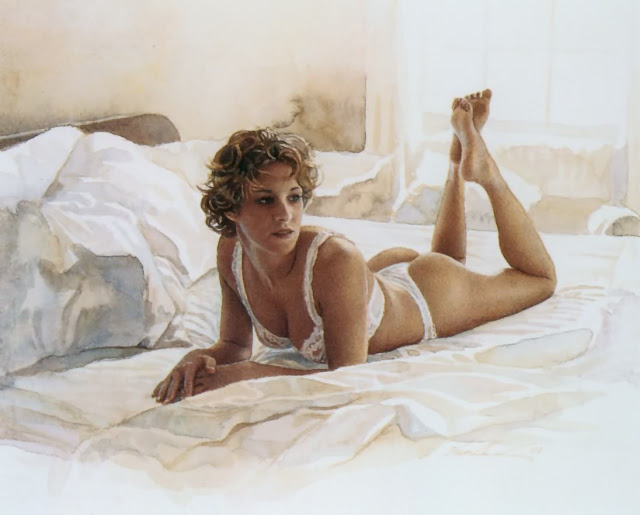 Nude watercolors of steve hanks 1