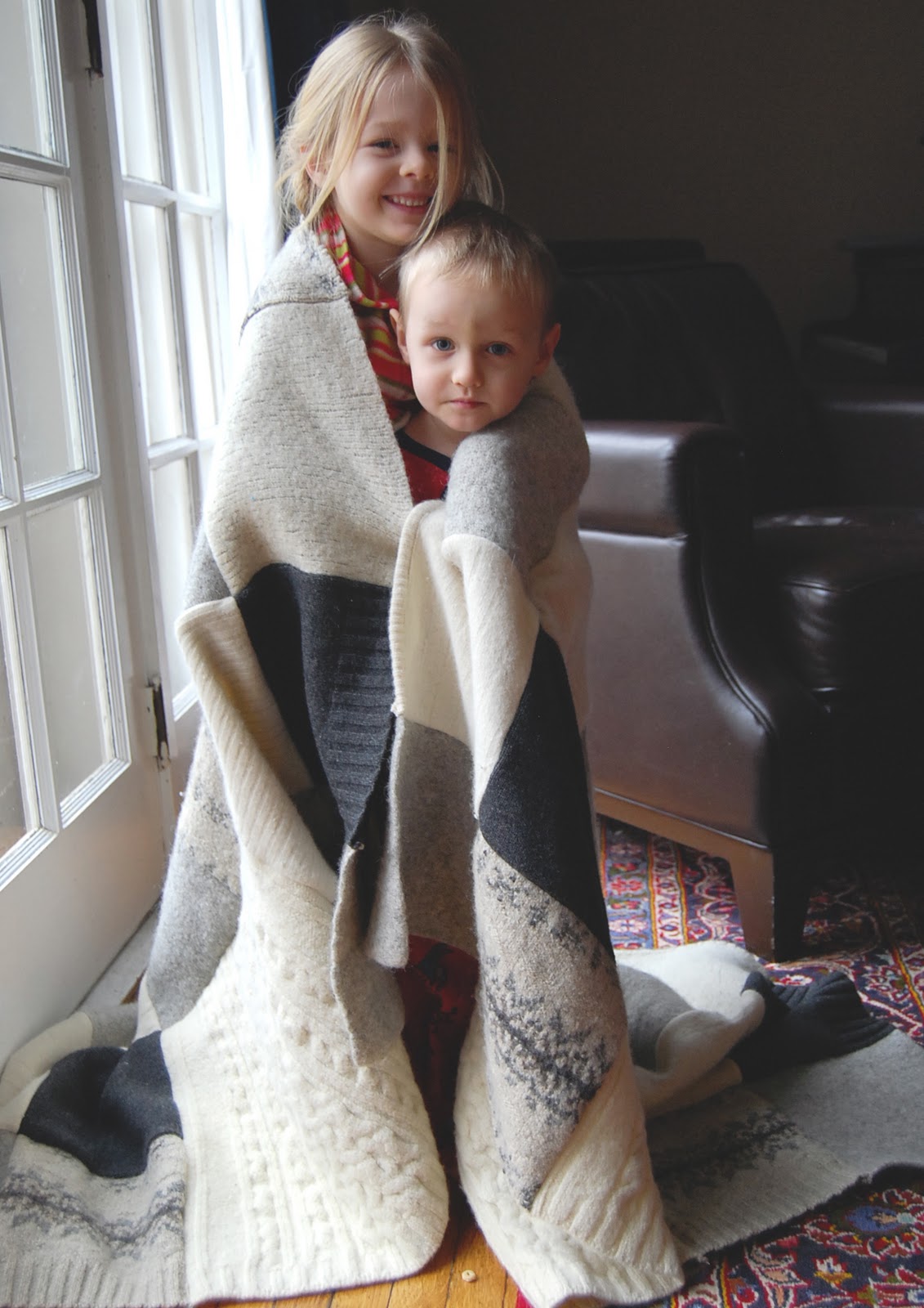 Stand and Deliver Christmas Craft 1 Felted wool sweater blanket