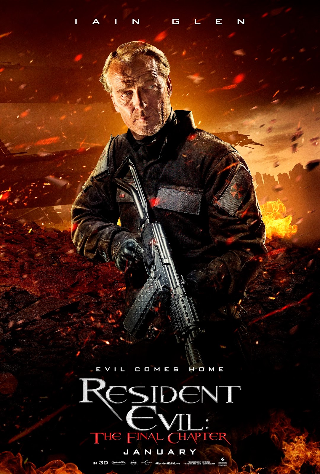 Resident Evil The Final Chapter poster Iain Glen