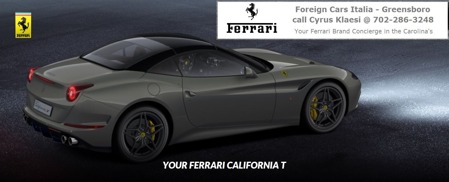 Ferrari for Sale in Charlotte, Greensboro, Charleston, Greenville