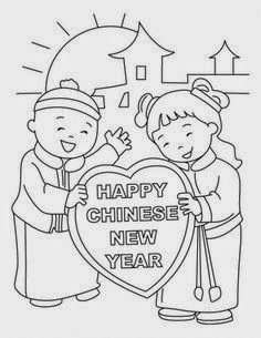 FUN & LEARN : Free worksheets for kid: Chinese New Year Free Coloring