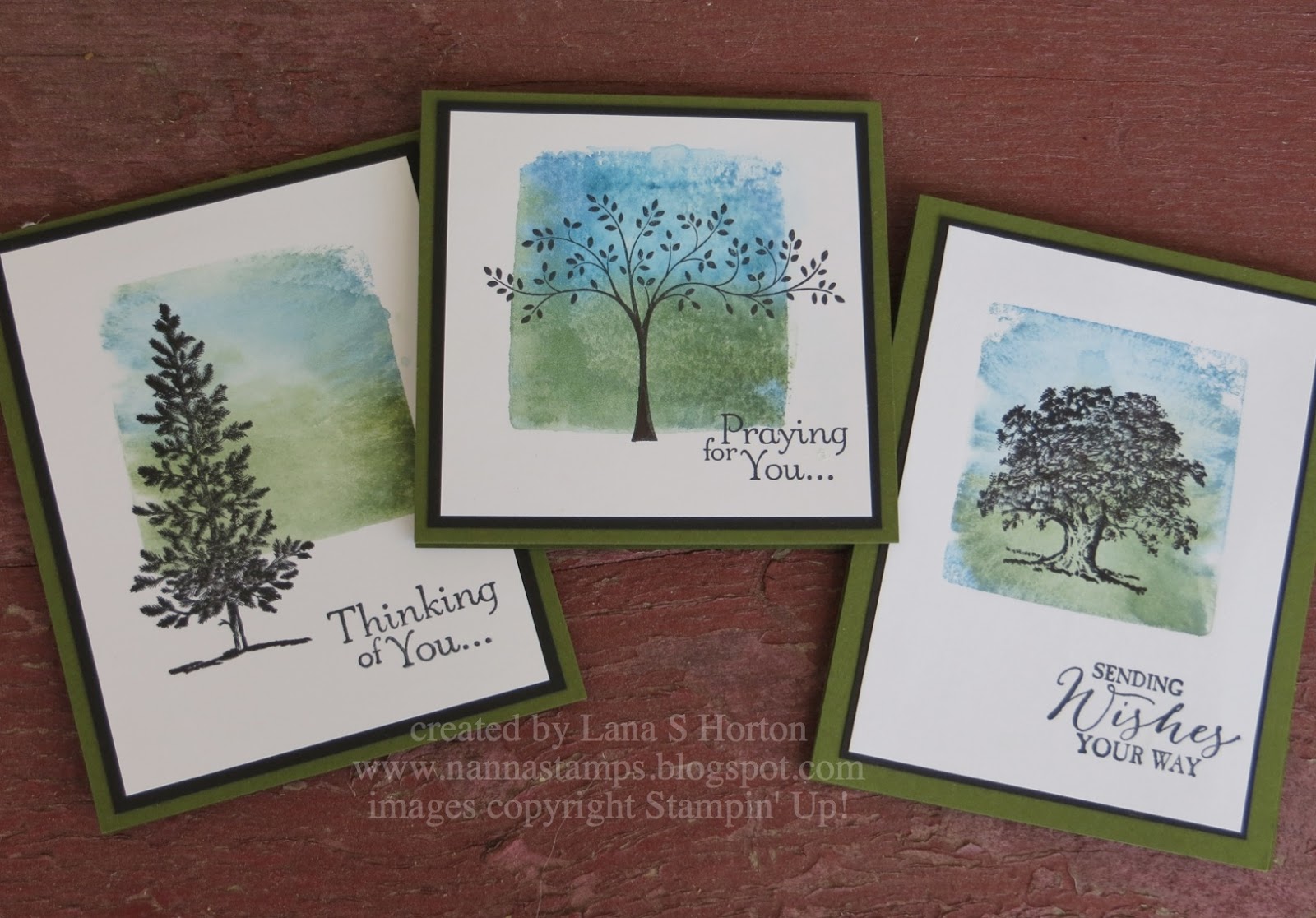 Stamping with Nanna Acrylic Block Technique Cards, Part 5