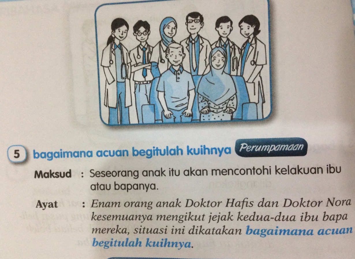 Pelajari Bm Bersama Sama 1 Hari 1 Pepatah Bagaimana Acuan Begitulah Kuihnya