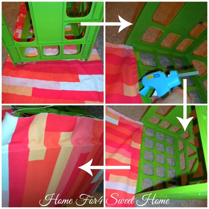 Home For4 Sweet Home Personalized Storage Box {fabriccovered crate}