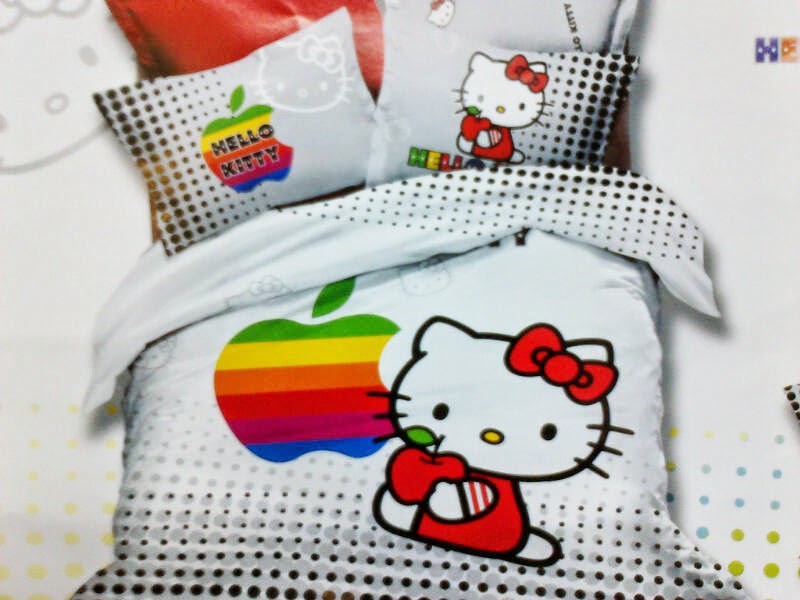 Sprei Anak Jepang Motif Hello Kitty Apel Sprei Anak Jepang Motif Hello Kitty Apel