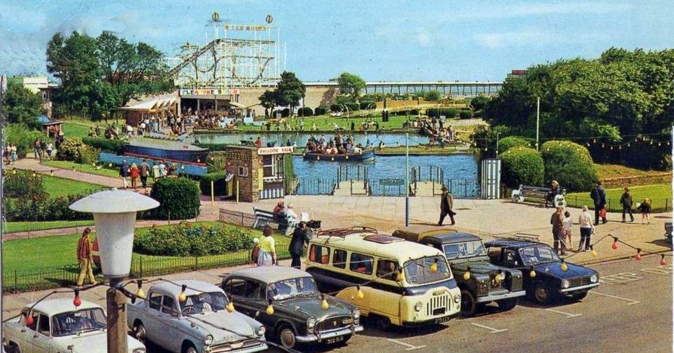 transpress nz cars at Skegness, 1960s
