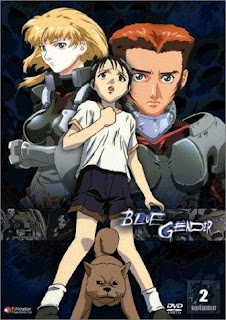 Movie poster for Blue Gender, a Japanimation series by Ryosuke Takahashi and Koichi Ohata, on Minimalist Reviews.