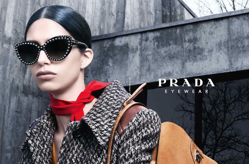 Prada Eyewear Fall/Winter 2014 Campaign featuring Mica Arganaraz