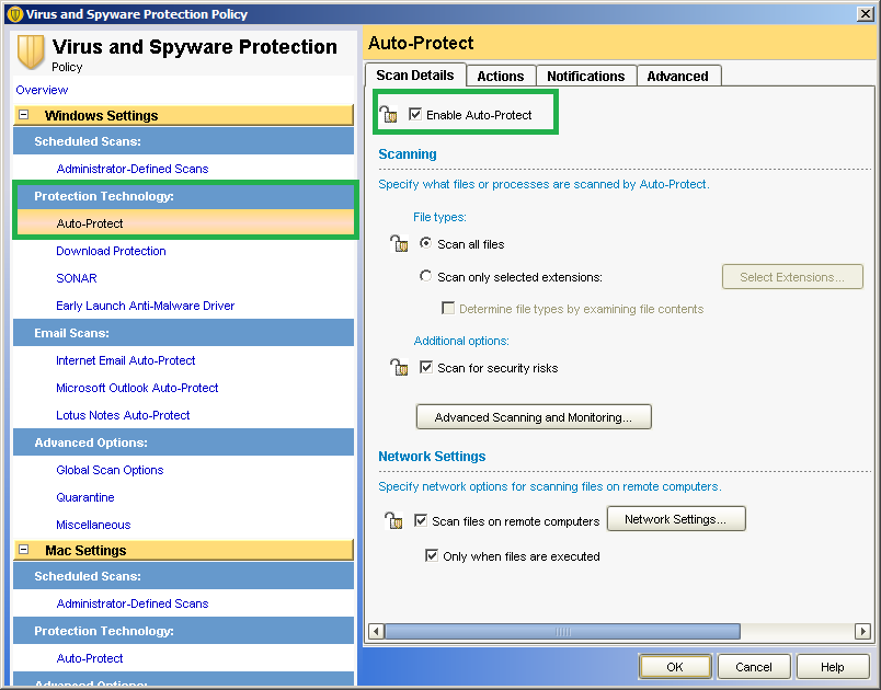 Server Labs How to prevent SEP features from being disabled in the