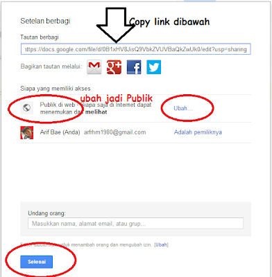 Link File JS di Google Drive Link File Js
