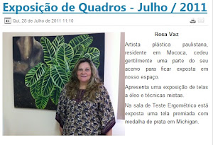 Rosa Vaz expoe quadros no Ame Casa Branca