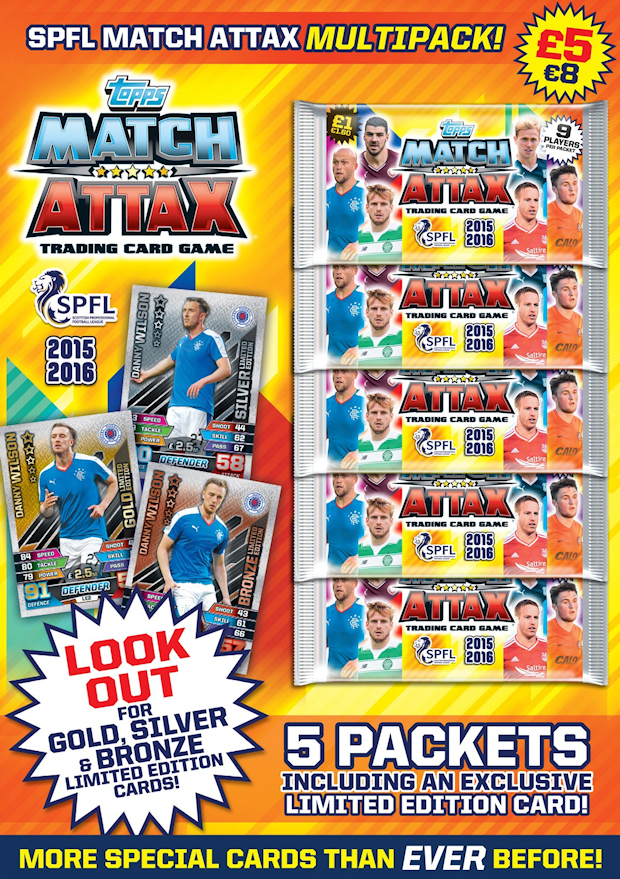 Football Cartophilic Info Exchange Topps Match Attax SPFL 2015/2016