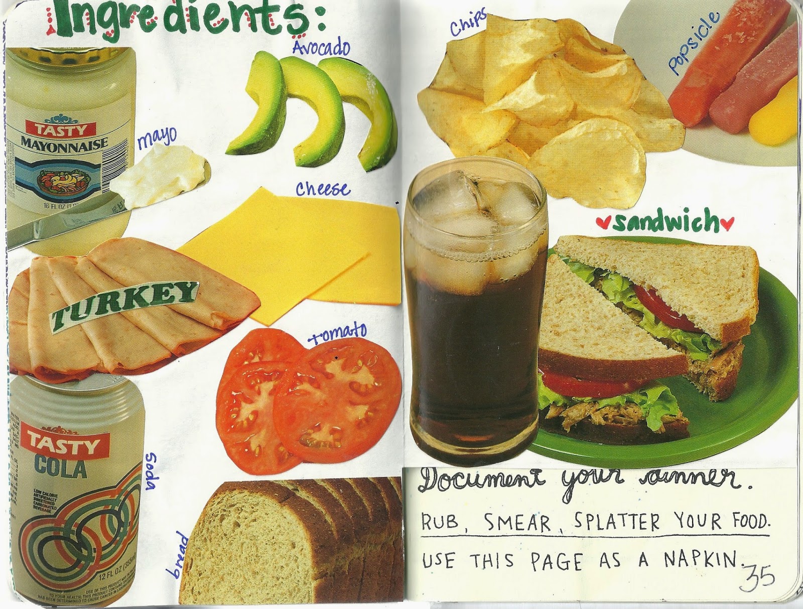 Krafty Kids Diy Wtj Pages 34 35 Document Your Dinner