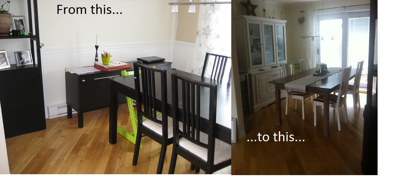 DIY Ninjastyle IKEA diningtable hack!