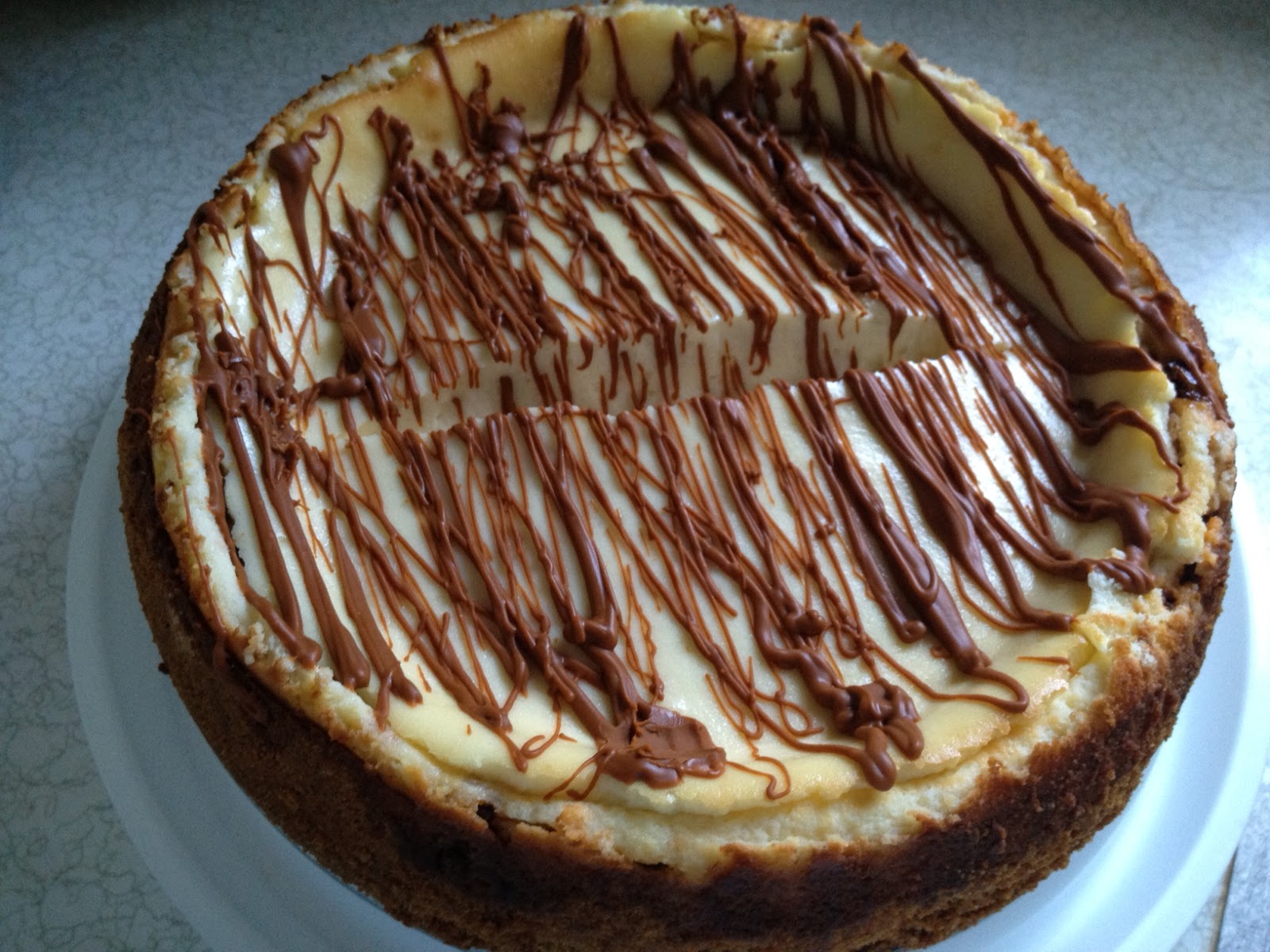 Adventures in My Kitchen Hershey's Creamy Cinnamon Chips Cheesecake