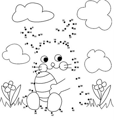 imagens Ligar pontos coelhos e outros pintar Desenhos Para Colori Ligar pontos coelhos e outros desenhar