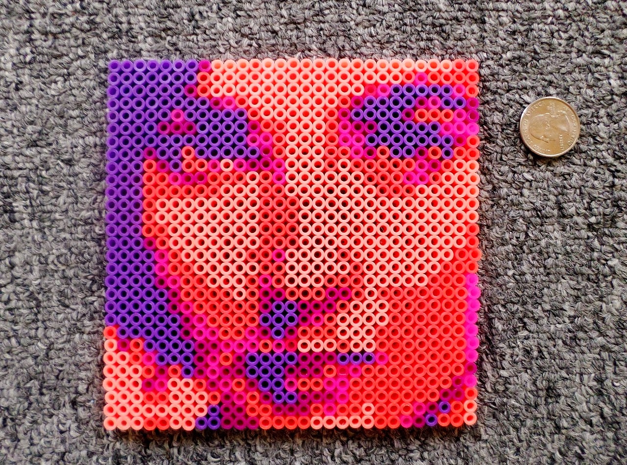 Long Black Fingers Elizabeth Taylor Perler Beads