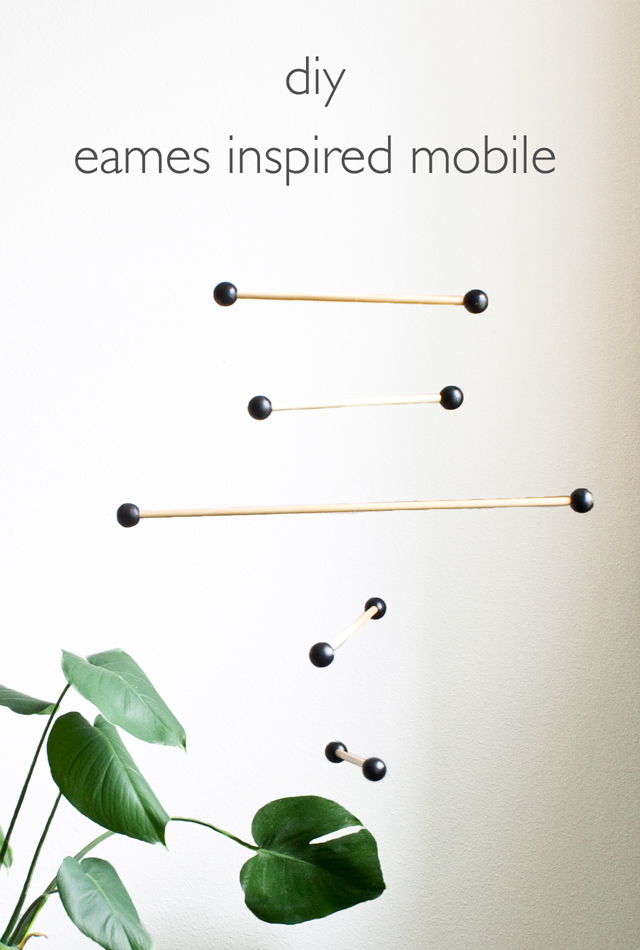 DIY Eames Inspired Mobile | click through for the full tutorial!
