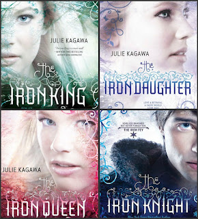 Books covers of The Iron Fey series by Julie Kagawa