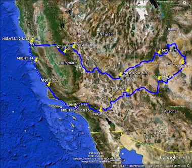 WHWW2013 Route map (riding anticlockwise)